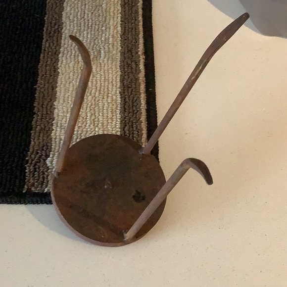 Handwrought Iron Rustic Candlestick Holders. Set of 4. - Picture 3 of 3